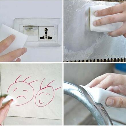 Set 3 Bureti Magici pentru Spalat Vasele si Multisuprafete fara Detergent, Alb Premium, Universal, Original Deals® [4]