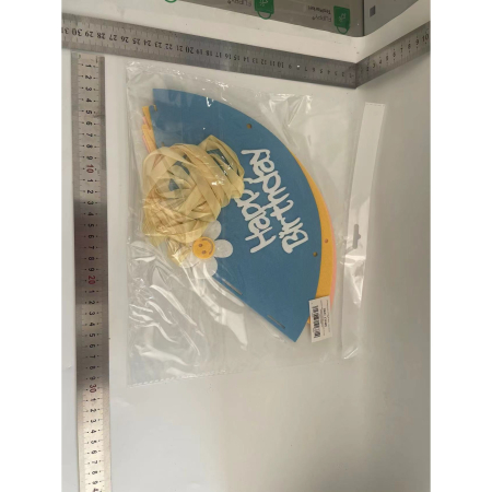 Set 3 Coifuri Happy Birthday, , pentru Petrecere, Tematica Aniversare, cu Floare din Spuma, Multicolor [1]