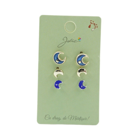 Cercei - Set 3 Perechi Cercei Semiluna