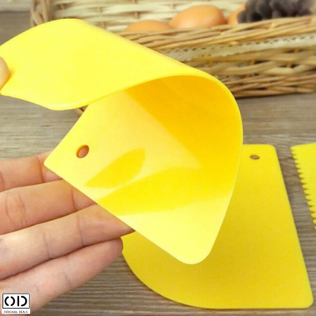 Set 3 Spatule pentru Modelat Alatul si Prajiturile, PVC, Original Deals® [4]