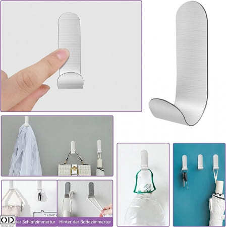 Set 3 Suport Adeziv pentru Agatat Obiecte pe Perete [11]