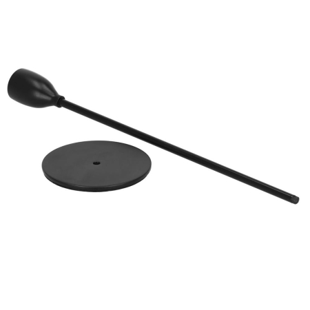 Set 3 suporturi de lumanare din metal, 23, 28 si 33cm, negru [6]