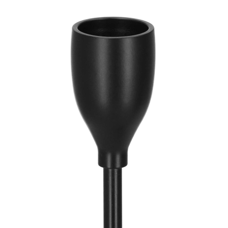 Set 3 suporturi de lumanare din metal, 23, 28 si 33cm, negru [2]