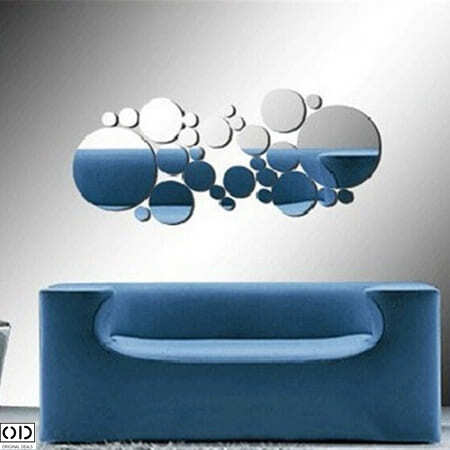 Set 31 Oglinzi Acrilice din PVC, Autoadezive pentru Decorarea Peretilor, Sfere [9]
