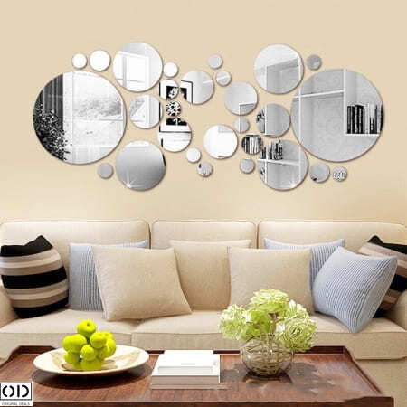Set 31 Oglinzi Acrilice din PVC, Autoadezive pentru Decorarea Peretilor, Sfere [3]