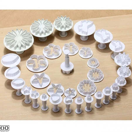 Set 33 Forme pentru Decorat Tort si Prajituri Cup Cake  Macarons cu Stelute, Flori, Fluturi, Inimioare si Frunze [2]