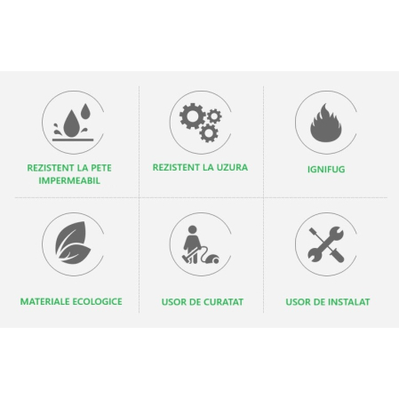 Set 36 Placi Autoadezive pentru Pardoseala, , din PVC, Impermeabil, Ignifug, Usor de Curatat, Dimensiune Placa 91.44 x 15.24 cm, Grosime 1.5 mm, Acoperire 5 m2, Model 13, Crem [4]