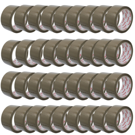 Adezivi si Benzi Adezive - Set 36 Role Banda Adeziva Solvent, Vibac, 48mmx60m, Ambalare, Sigilare, Rezistenta, Maro