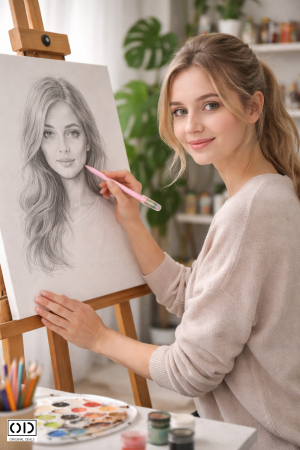 Markere si Set Desen - Set 4 Creioane Eterne 15 cm PVC Roz / Albastru – ORIGINAL DEALS