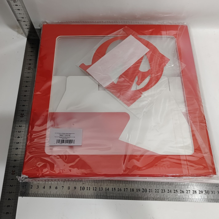 Set 4 Cutii pentru Baloane, , Model Scris Love, Tematica Iubire, Cuburi Decorative din Plastic, Accesorii pentru Petrecere, 30x30 cm, Transparente Contur Rosu [7]