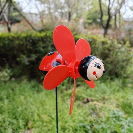 Set 4 Figurine, Decoratiuni de Gradina, , Tip Morisca de Vant, Model Insecte, 57 x 12 cm, Multicolor [3]