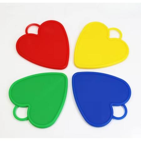 Set 4 Greutati pentru Baloanele cu Heliu, , 60 grame, 15 grame fiecare, Plastic, Forma Inima, Multicolor [4]