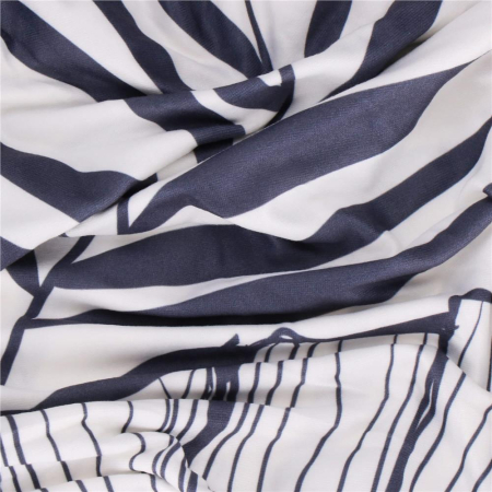 Husa pentru scaun, marime universala, poliester si spandex, 38x70cm, alb, nuante de bleumarin, galben [9]