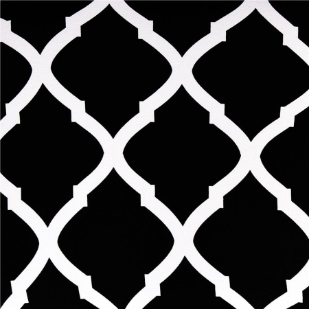 Set 4 huse universale pentru scaun, marime universala, poliester si spandex, 45 x 60 cm, negru alb [4]