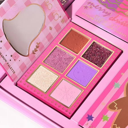 Set 4 Palete de Machiaj, KEVIN & COCO, Christmas Jingle, 21 culori, 27.3 x 20.8 x 2.4 cm [3]