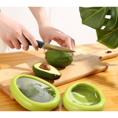 Set 4 Recipiente pentru Pastrarea Proaspata a Legumelor, , Cutii Portabile Sigilate Anti-oxidare, 4 Forme Diferite pentru Legume sau Fructe, Culori diferite [5]