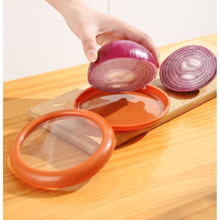 Set 4 Recipiente pentru Pastrarea Proaspata a Legumelor, , Cutii Portabile Sigilate Anti-oxidare, 4 Forme Diferite pentru Legume sau Fructe, Culori diferite [7]