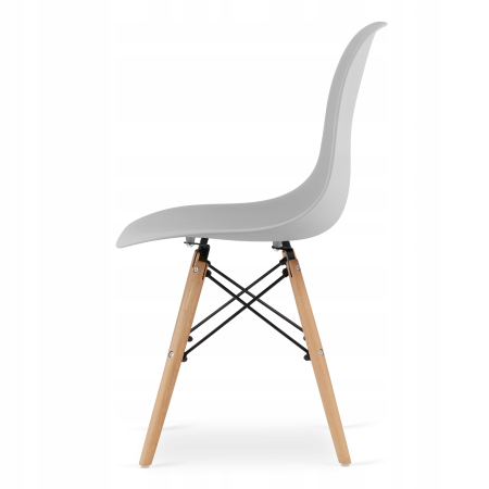 Set 4 scaune dining Scandinav pentru bucatarie, 38x42x82cm, gri [8]