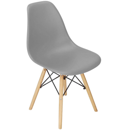 Scaun dining Scandinav pentru bucatarie, 38x42x82cm, gri inchis [8]