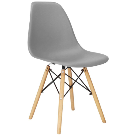 Scaun dining Scandinav pentru bucatarie, 38x42x82cm, gri inchis [15]