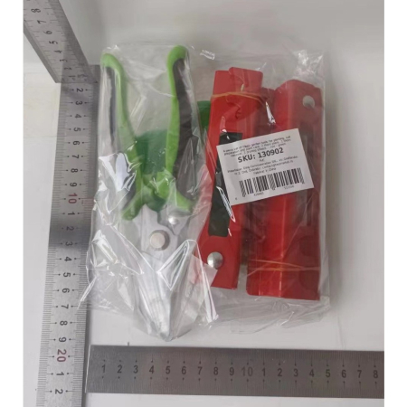 Set 4 Unelte de Gradinarit, , pentru Indepartare Spini Trandafiri si Taiere, din PVC/Otel Carbon, Rosu/Verde [7]