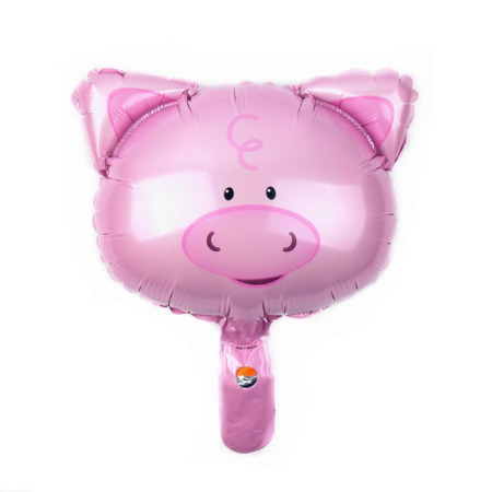 Set 5 Baloane Folie Metalizata, , Figurine Animale Domestice, 30 cm, Ambalaj Individual, Pai inclus, Umflare cu Aer sau Heliu, Multicolor [3]