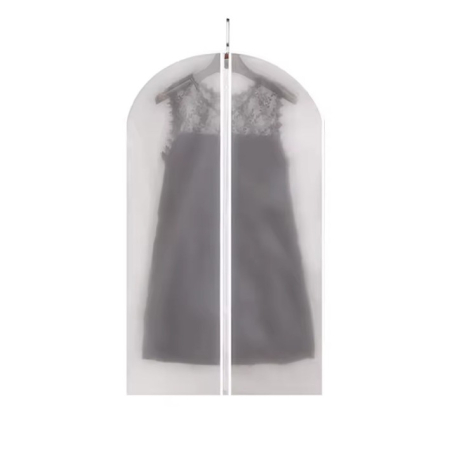 Set 5 Huse de Depozitare cu Fermoar, , pentru Haine, de Protectie, pentru Voiaj, Netesut, Rezistent la Praf, 60x100 cm, Transparent-Alb [0]