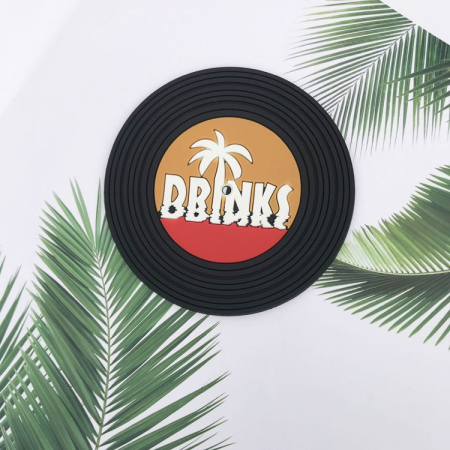 Set 5 Suporturi pentru Pahare, Filppy, din PVC, Diametru 9 cm, Rezistent la Caldura, Multicolor [4]