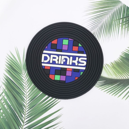 Set 5 Suporturi pentru Pahare, Filppy, din PVC, Diametru 9 cm, Rezistent la Caldura, Multicolor [3]