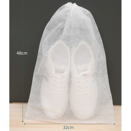 Set 50 de Saci de Depozitare Incaltaminte, , de Protectie, pentru Voiaj, Netesut, Rezistenti la Praf, Protectie Solara, Anti-Ingalbenire, 48x32 cm, Marime Mare, Transparent [1]