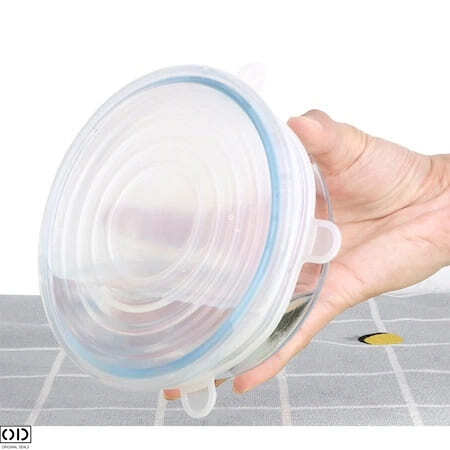 Set 6 Capace din Silicon Cauciucat, Flexibile pentru Oale, Cratite, Caserole si Borcane [2]