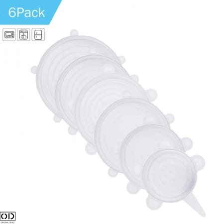 Set 6 Capace din Silicon Cauciucat, Flexibile pentru Oale, Cratite, Caserole si Borcane [11]