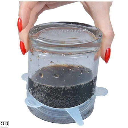 Set 6 Capace din Silicon Cauciucat, Flexibile pentru Oale, Cratite, Caserole si Borcane [17]