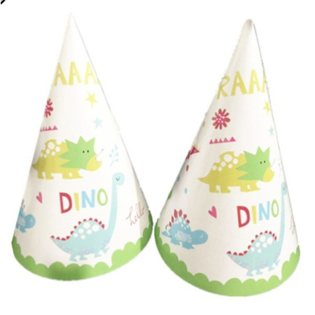 Set 6 Coifuri, , Colectia Dino Park, 20 x 14 cm, din Carton, Multicolor [3]