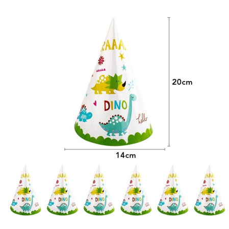 Set 6 Coifuri, , Colectia Dino Park, 20 x 14 cm, din Carton, Multicolor [2]