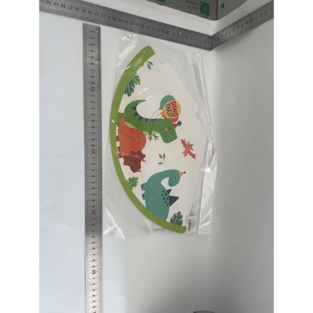 Set 6 Coifuri cu Dinozauri, , Accesorii pentru Petrecere, Tematica Aniversare, 19x15 cm, Multicolor [1]