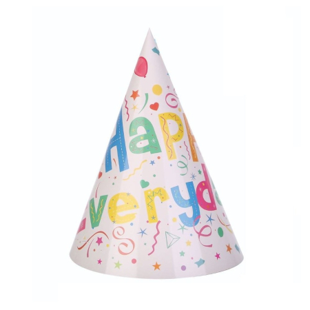 Accesorii Petrecere - Set 6 Coifuri Happy Everyday, , pentru Petrecere, 20x14 cm, Multicolor
