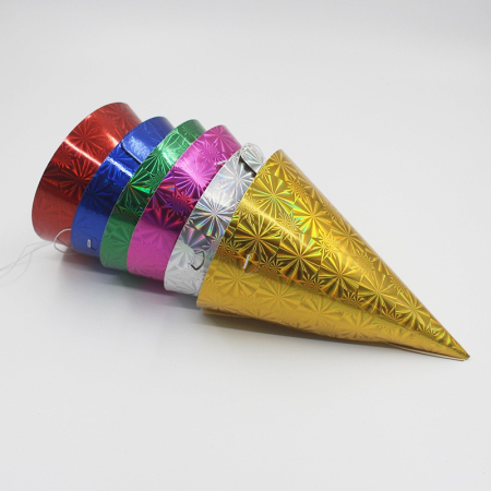 Set 6 Coifuri Metalizate, , pentru Petrecere, Tematica Aniversare, Roz [3]