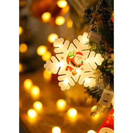 Set 6 decoratiuni de Craciun luminoase,  [5]