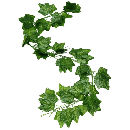Set 6 ghirlande iedera artificiala pentru decorare, 6x208cm, frunze mici, verde [14]