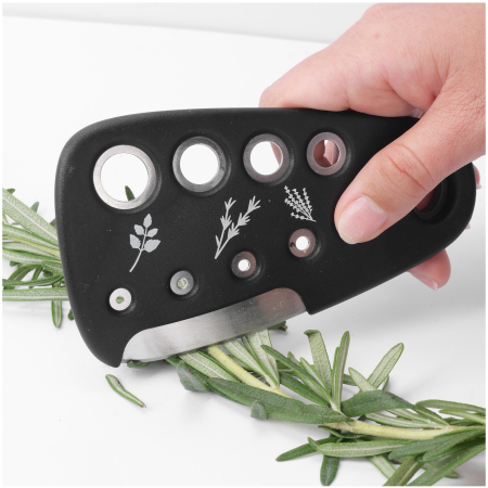 Set 6 in 1 mini ustensile bucatarie , taietor pizza, cutit, curatator, razatoare, desfacator, presa usturoi, manere din ABS, lame ascutite din otel inoxidabil, 7.1 x 12.9 x 4.8 cm, negru [10]