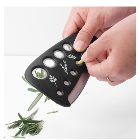 Set 6 in 1 mini ustensile bucatarie , taietor pizza, cutit, curatator, razatoare, desfacator, presa usturoi, manere din ABS, lame ascutite din otel inoxidabil, 7.1 x 12.9 x 4.8 cm, negru [6]