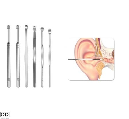 Set 6 Instrumente pentru Curatarea, Ingrijirea si Igiena Urechilor, din Otel Dermatologic [4]