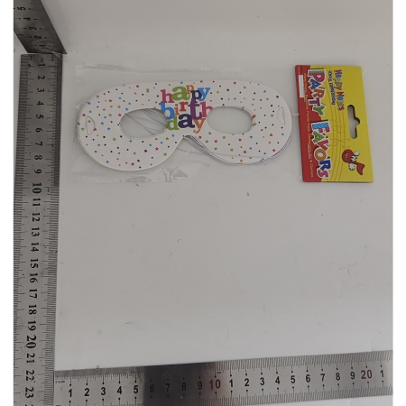 Set 6 Masti Tematice, , Colectia Happy Birthday, 16 x 6.5 cm, din Carton, Multicolor [1]