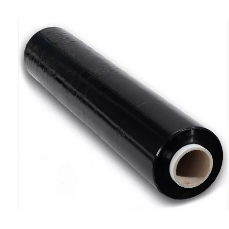 Set 6 Role Folie Stretch Neagra pentru Uz Manual, 1.5kg/Rola, Tub 300 g, Silentioasa si Rezistenta [1]