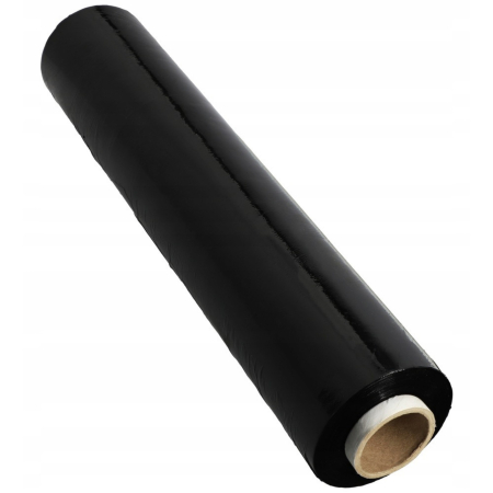 Set 6 Role Folie Stretch Neagra pentru Uz Manual, 1.5kg/Rola, Tub 300 g, Silentioasa si Rezistenta [7]