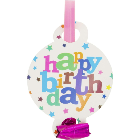 Set 6 Suflatori, , Colectia Happy Birthday, 19 x 11 cm, din Carton/Plastic/Hartie, Multicolor [4]