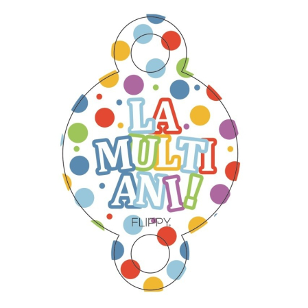 Set 6 Suflatori, , Colectia LA MULTI ANI, 19 x 11 cm, din Carton/Plastic/Hartie, Multicolor [1]