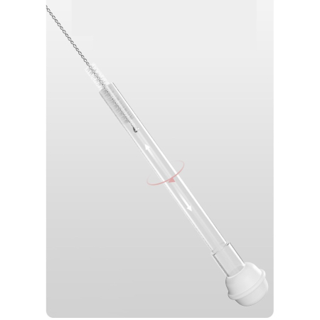 Set 7 Piese de Spalat/Uscat Biberoane, , Portabil, Peri de Silicon, pentru Tetine, Suzete, Biberoane, Paie, Cutie Inclusa, 20 x 9.5 cm, Roz [3]