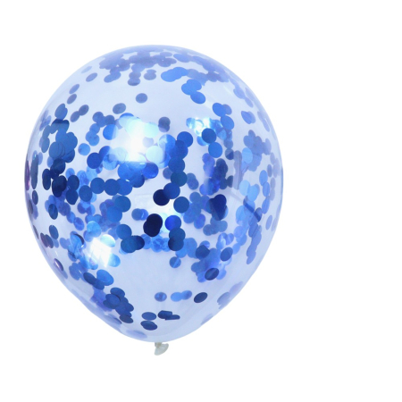 Set 8 Baloane din Folie Metalizată si din Latex, , Figurine Cifra 1 Printesa 91cm, Stea 45 cm si Cerc 55 cm, Baloane Latex 30 cm, Tema Prima Aniversare, Ambalaj Individual, Pai Inclus, Umflare cu Aer sau Heliu, Albastru [4]